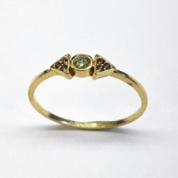 Anillo oro 18 kt CIRCONITA