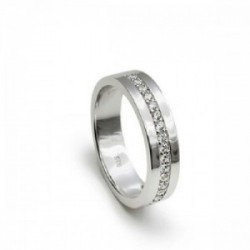 Anillo de plata y circonitas