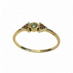 Anillo oro 18 kt CIRCONITA