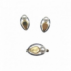 Anillo oro 18 kt ob perla